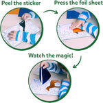 Skillmatics Foil Fun Animals, Foil Art & Craft Kit, Gift for Boys & Girls | Travel Toys, Sticker Activity Kit, Fine Motor Skills, DIY Mess-Free Art, Screen-Free, Gifts for Kids Ages 4, 5, 6, 7, 8, 9