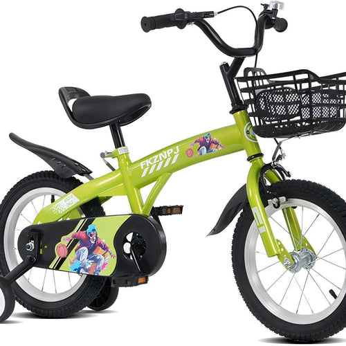 BMX style 16 inch kids' bicycle with adjustable design and training wheels for boys and girls ages 4-7