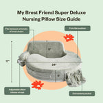 My Brest Friend Super Deluxe Nursing Pillow - Platinum