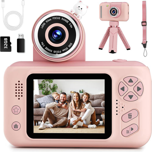 Makolle Kids Camera - Durable HD Digital Video Camcorder with Tripod for Ages 3-12