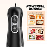 Turelar Immersion Blender Corded 400W, 2 Speed, Emulsifier, Blend, BPA-Free | Hand Blender Stick Mixer, Ergonomic Handle, Stainless Steel Blades, Effortless Blending for Soup, Smoothies, Puree, Baby Food