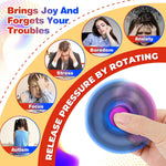 Fidget Spinner 2 Pack, Fidget Toys Adults Metal Fidget Spinners Fidget Toys for Kids for Autism ADHD Anxiety Gift for Teens Boys