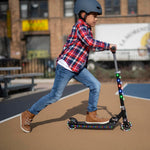 Jetson Jupiter Kids 2-Wheel Light-Up Kick Scooter for Ages 5+ with Adjustable Handlebar and Rear Brake