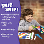 Skillmatics scissor skills activity book, 25 cutting activities for preschoolers, felt craft kit for kids aged 3-7