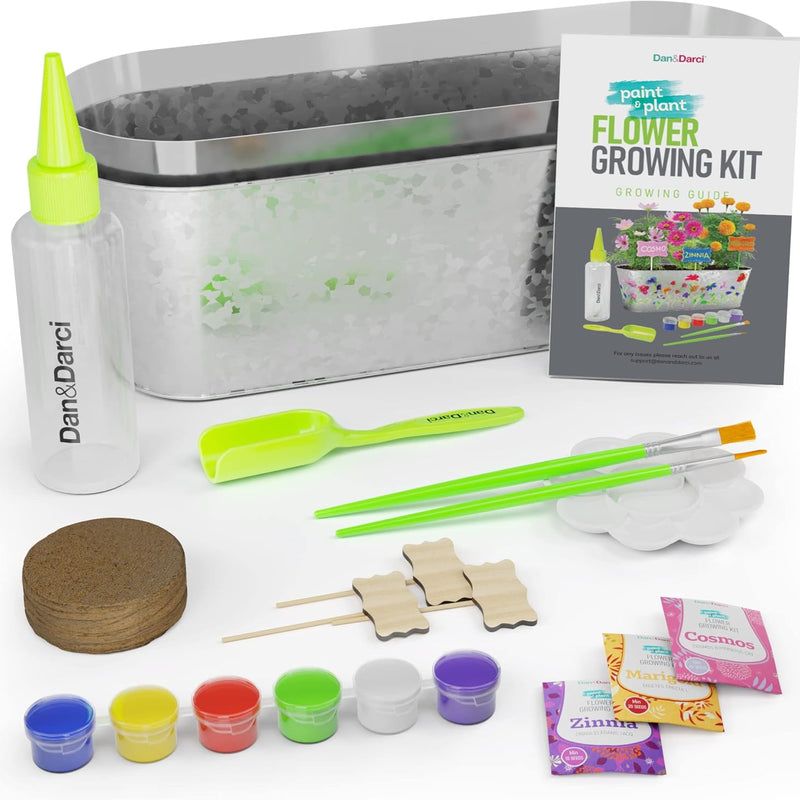 Dan&Darci Paint & Plant Flower Growing Kit for Kids - Perfect for Ages 5-12, a Fun and Educational Gift
