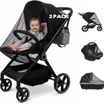 2 Pack Universal Baby Mosquito Net Cover for Stroller Car Seat Bassinet Infant Bug Mesh Netting Screen Crib Carrier Carriage