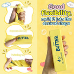 QHPOQU 2 Packs Slow Rising Squishy Butter Squeeze Toys Pack Sensory Stress Relief Squishies Soft & Stretchy Fidget Toys for Anxiety Relief Party Favors Squishy Butter