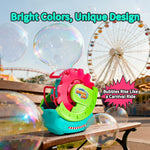 Bubble Machine for Toddlers, Kids & Pets with 8oz Safe Solution, Extra Large & Magical Bubble-in-Bubble Effects