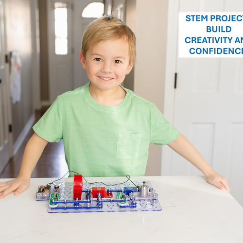 Snap Circuits Jr. SC-100 Electronics Exploration Kit, 100+ Projects, STEM Toy for Kids 8+