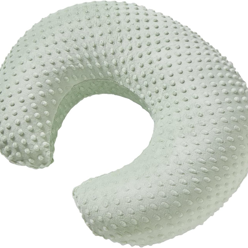 Nursing Pillow and Body Positioner with Premium Slipcover | for Breastfeeding for Baby Boys and Girls, Feeding Pillow with Breathable Comfortable Pillowcase (Green)