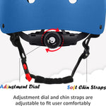 Kids Bike Helmet, Adjustable and Multi-Sport, from Toddler to Youth, 3 Sizes