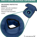 Lynmark® Potty Training Car Seat Protector Cover - Pee Protector, 1 Pk Navy | Waterproof Piddle Pads for Toddlers & Baby Universal Carseat - Washable Liner Mat for Spills, Nappy Leaks, Accidents