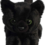 Aurora® Adorable Mini Flopsie™ Twilight Cat™ Stuffed Animal - Mini Companions Ready for Playful Adventures - for Kids All Ages, Toddlers, Adults, and Families - Black 8.5 Inches