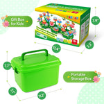YEEBAY Flower Garden Building Toys for Girls Ages 3-7 - STEM Gardening Set with 148 PCS