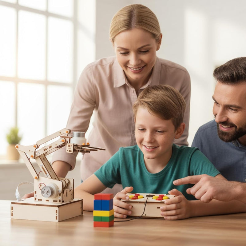 Robot Arm Kit for Kids Ages 8-12, 14-16 Teens Adults STEM Toys Building Engineering 9 10 11 13 14 15 16+ Year Old Boys Girls Gifts