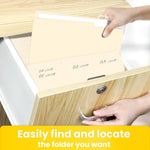 SUNEE Manilla Folders Letter Size (8.5 x 11 inches), 250 Per Box, 1/3 Cut Tab for Easy Labeling and Organization, Durable Standard Paper for Home, Office, School Filing