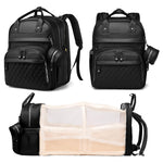 Baby Diaper Bag with Changing Station, Waterproof Diaper Bag Backpack for Moms Dads with USB Charging Port, Baby Shower Gifts, Baby essentials, Black