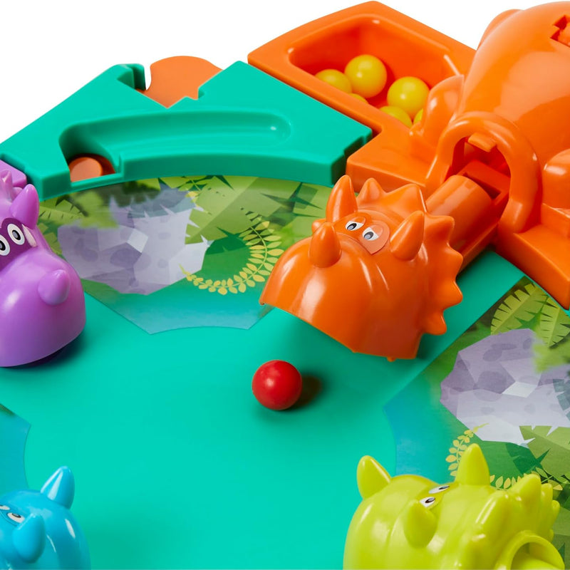 Hasbro Hungry Hungry Hippos Dino Edition Board Game for kids aged 4 and up, 2-4 players