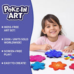 Skillmatics Poke-in Art – Flower Bouquet, Wood Craft Kit, Gift for Kids | Mess-Free, DIY Room Decor, Fine Motor Skills, Pretend Play, Screen-Free Travel Activity, Girls & Boys Ages 4, 5, 6, 7, 8, 9