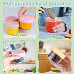 RowinsyDD 20 Pack Baby Food Containers, 4 oz Glass Baby Food Jars with Lids | Baby Food Storage Containers Small Baby Food Jars Glass with Lids Baby Food Containers for Freezer Microwave Safe BPA Free