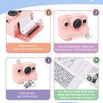Dylanto Kids Camera Instant Print, 1080P Kids Instant Cameras, Christmas Birthday Gifts for Girls Age 3-12