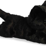Aurora® Adorable Mini Flopsie™ Twilight Cat™ Stuffed Animal - Mini Companions Ready for Playful Adventures - for Kids All Ages, Toddlers, Adults, and Families - Black 8.5 Inches