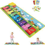 FOKI Floor Piano Mat for Toddlers, Sensory Educational Dancing Musical Keyboard Carpet Toy