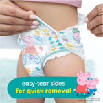 Pampers Easy Ups Training Underwear Peppa Pig Size 5 3T-4T, 124 Count (Packaging May Vary)