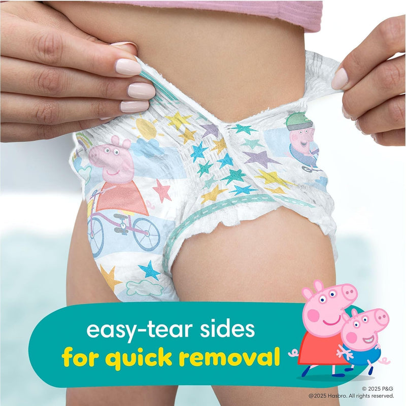 Pampers Easy Ups Training Underwear Peppa Pig Size 5 3T-4T, 124 Count (Packaging May Vary)