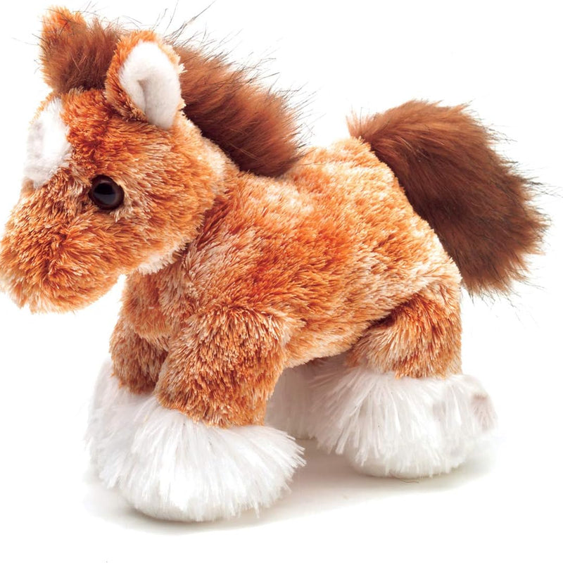 Aurora® Adorable Mini Flopsie™ Scruff™ Stuffed Animal - Mini Companions Ready for Playful Adventures - for Kids All Ages, Toddlers, Adults, and Families - Brown 8 Inches