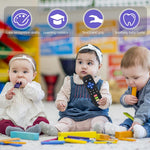 Chuya Baby Teether Toy, Food-Grade Silicone, 3-24 Months, TV Remote Control Shape, Teething Relief for Infants