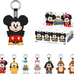 POP MART Mickey Family Figures Cute Together Keychain Series Blind Box ,Random Design Action Figures Collectible Toys Home Decorations, Single Box