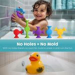 BUNMO Bath Toys Suction - Connect, Build, Create - Toddler Sensory Toys - Fine Motor Skills