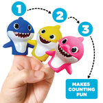Nickelodeon Baby Shark 5-Piece Finger Puppet Set, Waterproof and Educational for Bath Time