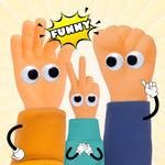30 Pcs Tiny Hands Finger Puppets Set, Realistic Mini Human Hand Replicas in 7 Diverse Styles for Gag Gifts, Prank Shows, Performance Fun, and Party Favors for Kids and Adults.