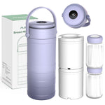 Portable Breast Milk Cooler Bottle with Digital Temp Display | 24H 360 Cooling, No Ice Packs Needed, 22oz Capacity with 2 BPA-Free Bottles, CPC Certified, Travel & Commute