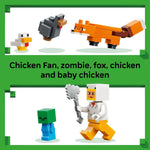 LEGO Minecraft Chicken Farm Building Toy for Kids - 21585