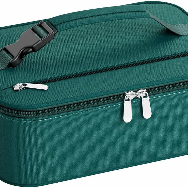 Small Lunch Box Insulated Lunch Bag for Women Men, Bento Kids Lunch Box, Compact Portable Thermal Meal Cooler Bags with Buckle Handle for Work & School, Black 5L