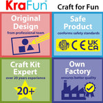 KRAFUN My First Sewing Kit for Kids Ages 6-12 | 7 Animal Dolls | 7 stuffed animal & plush pillow projects. Pre-punched felt & instructions included. Gift for girls & boys