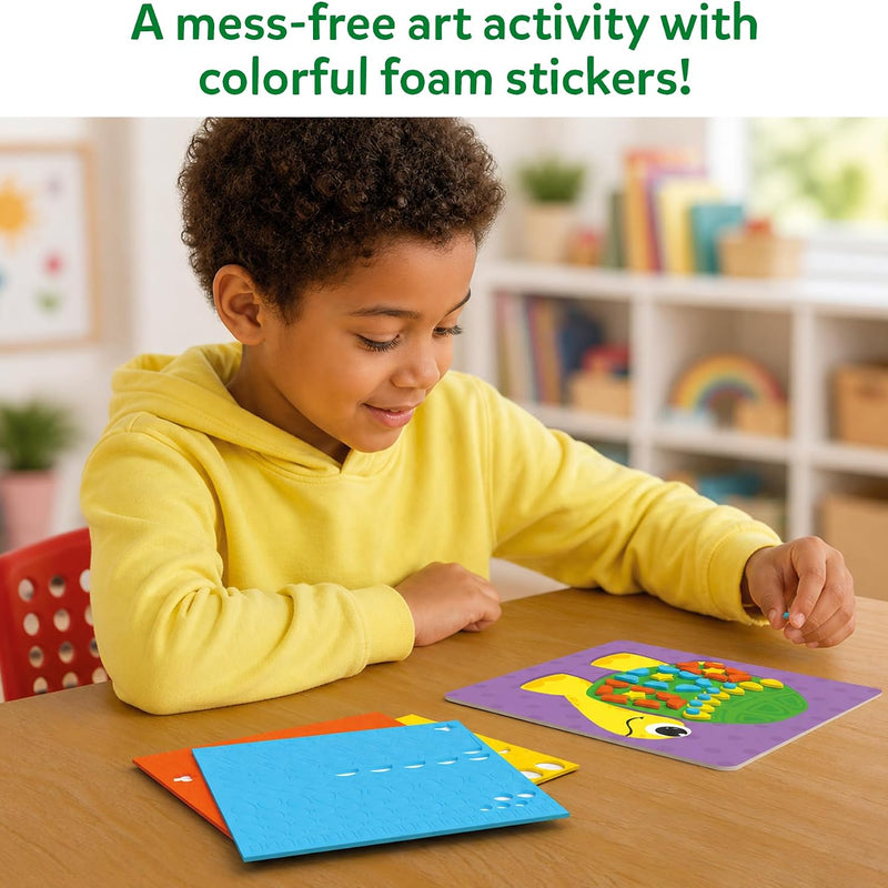 Skillmatics Fun with Foam Sticker Art – Animals, Craft Kit, Gift for Kids | 3D Foam Stickers, Travel Toy, Mess-Free Fun for Boys & Girls, DIY Felt Craft Kits for Ages 3, 4, 5, 6, 7
