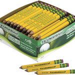 Ticonderoga Golf Pencils With Erasers, #2 HB Lead, Yellow, Pack Of 72