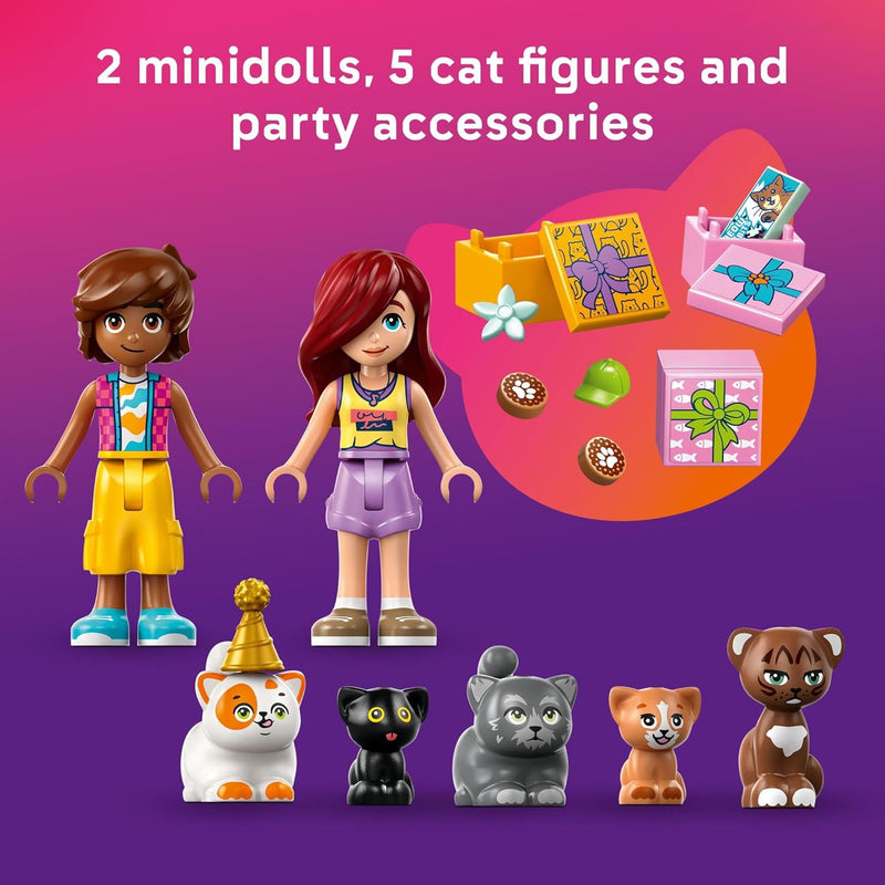 LEGO Friends Party & Tree House Building Toy, 42666, Pretend Play Blocks with 2 Minidolls for Kids 9+
