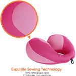 INFANZIA Kids Travel Neck Pillow, Chin Support for Car Seat & Plane, Pink | Helps Support Head and Neck, U Shape Carseat Travel Pillow, for Toddlers and Children, Airplane Road Trips