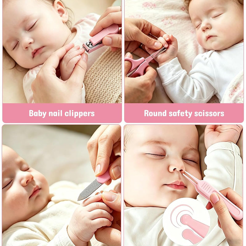 Baby Grooming Kit for Newborns, All-in-One Baby Care Essentials with Nail, Hair, Nasal and Temperature Care Tools for First-Time Parents Home and Travel Used