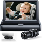 Itomoro Baby Car Camera, Easy Install, 1080p Clear View, Reliable Design | Night Vision with Rear-Facing Car Baby Monitor Built-in screen design 360° adjustable view car camera for baby