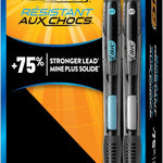 BIC Break Resistant Mechanical Pencils with Erasers, No. 2 Medium Point (0.7mm), 4-Count Pack Pencils for School or Office Supplies, Lead and Eraser Refills