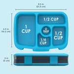 Bentgo Kids Prints Leak-Proof, 5-Compartment Bento-Style Kids Lunch Box - Ideal Portion Sizes for Ages 3-7, Durable, Drop-Proof, Dishwasher Safe, & PFAS & BPA-Free Materials (Dinosaur)