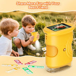 1000X Digital Handheld Microscope for Kids with 2.0" IPS Screen, Orange, STEM Science Lab Gift for Boys & Girls Age 4-12
