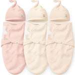 3pk Organic Swaddles for Newborns Girls, Boys & Hats (Nordic, 0-3M) | Soft Cotton Baby Sleep Sacks 0-3 Months, Breathable Baby Hats and Swaddles 0-3 Months, Newborn Essentials Must Haves
