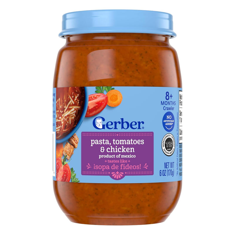 Gerber Stage 3 Beef, Potatoes, Vegetables Baby Food, 6 Oz, 12 Pack | Stage 3 puree; tastes like picadillo; 12 x 6 oz
